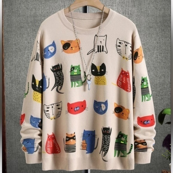 Sweater cats  size large small and medium new SMALL MEDIUM LARGE​​ - Picture 1 of 2